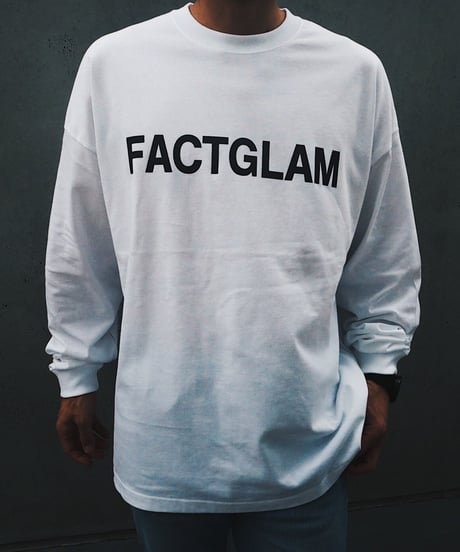 Factglam Basic Logo T-shirt Long Sleeve/White