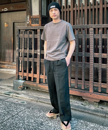 バラガキ袖章柄半袖 フェードグレー「受注期間限定６月３日まで」