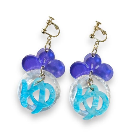 "ゆ"と"松" earring/Pierce