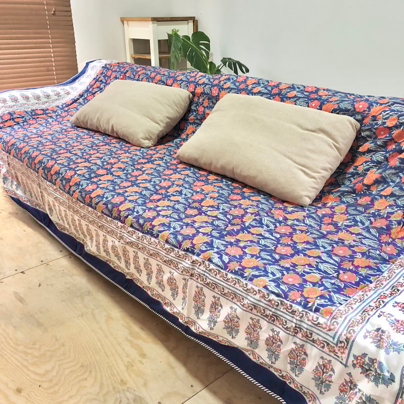 Lサイズ】リバーシブル マルチカバー マルチクロス インド ハンド