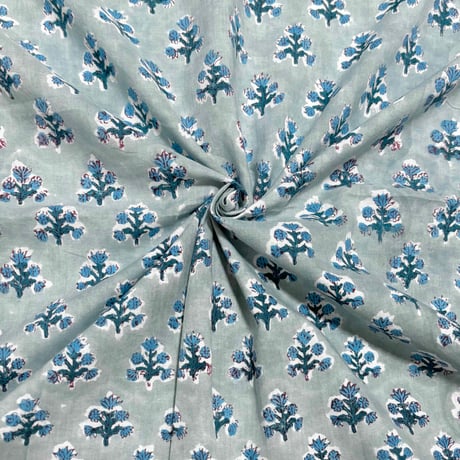 未使用※インド ブロックプリント 中綿入りキルト ナイトブルー　マルチラグ 未使用※インド ブロックプリント 中綿入りキルト ナイトブルー マルチラグ