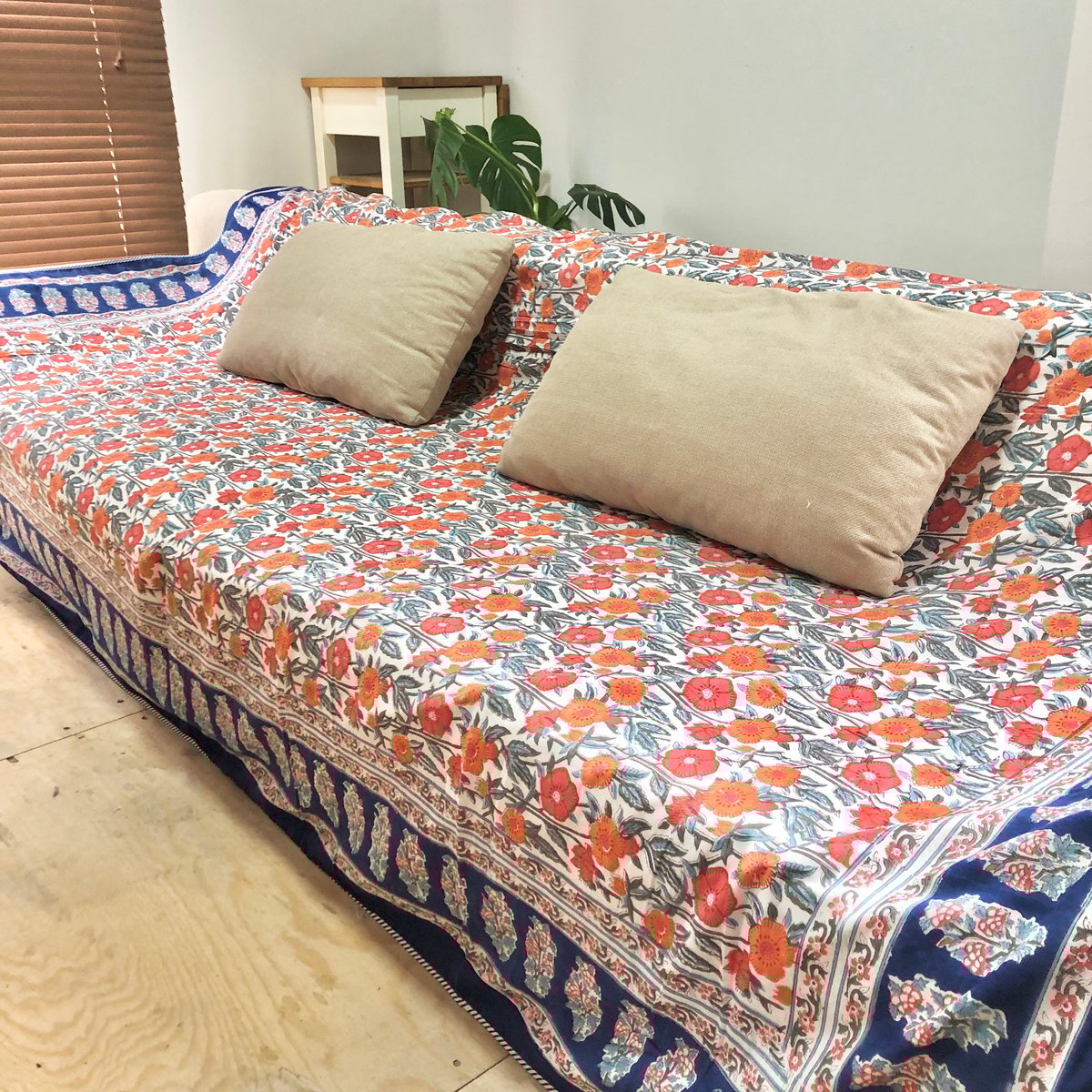 Lサイズ】リバーシブル マルチカバー マルチクロス インド ハンド