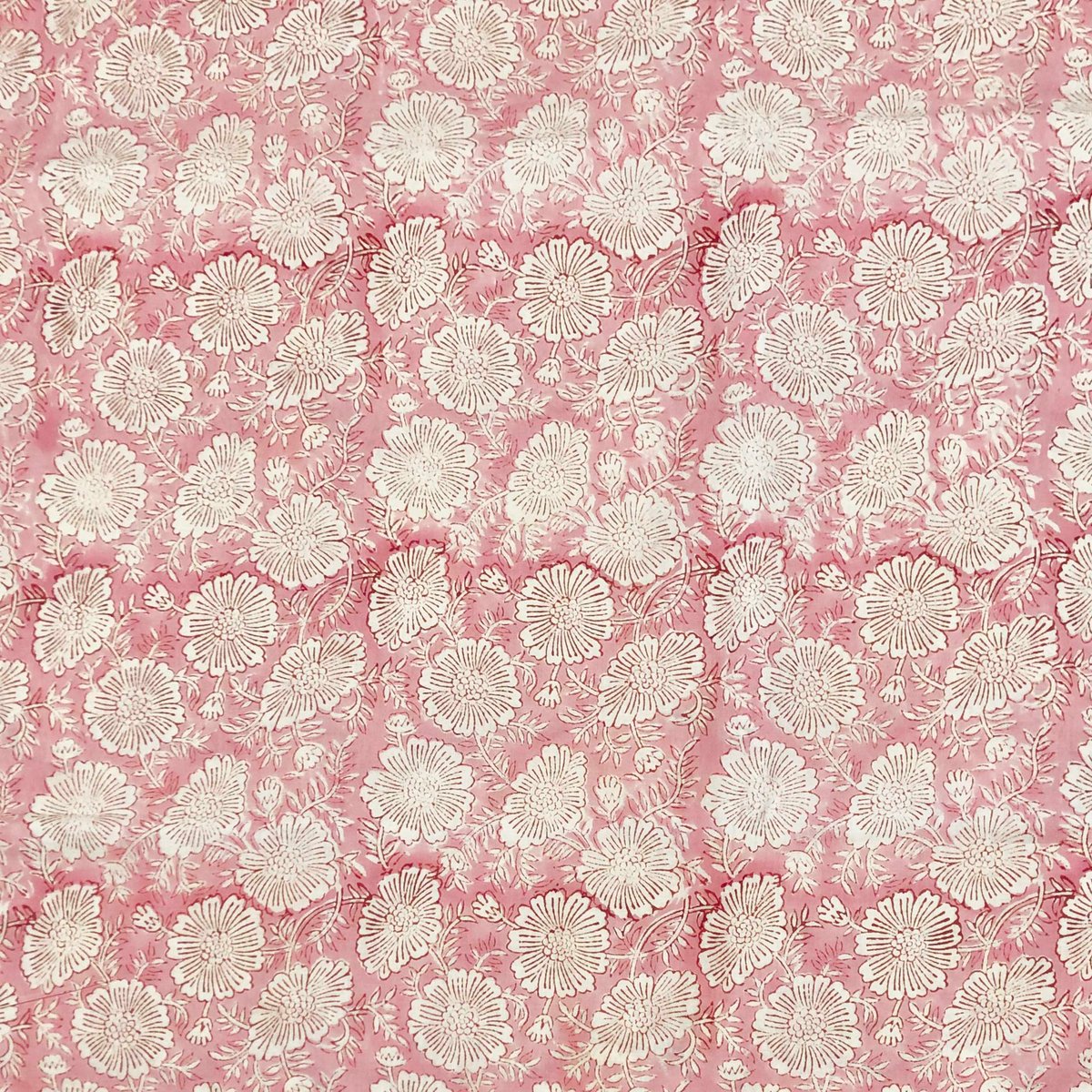 Sale フレンチピンクS ブロックプリントリキルト オーガニック