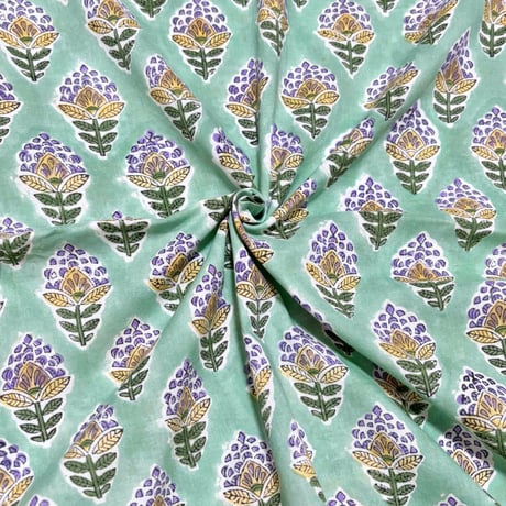 CATEGORY グリーン系 | MICALA ミカラ ブロックプリント生地・インド綿
