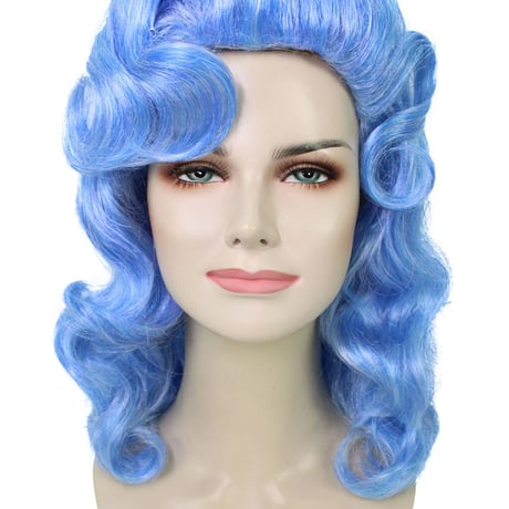 Wigs2you ウィッグ H-5741 アダルトウィメンズ ヴィンテージハリウッドブルーレトロカーリーウィッグ