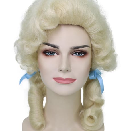 Wigs2you ウィッグ H-5702 HPO 大人の女性用クラシックエリー・メイ・クランペットブロンドウィッグ青いリボン2つ付き