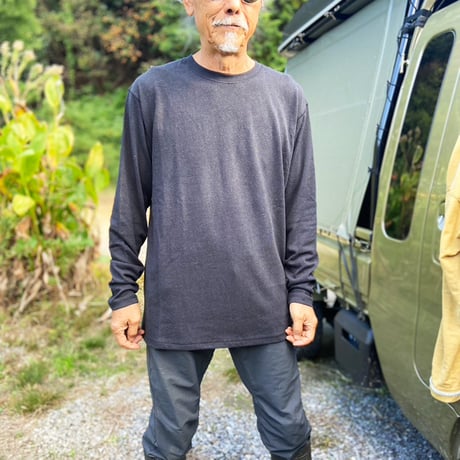 炭UNISEX『RELAX LONG-T』Hemp o/cotton  unisex 中厚手250g