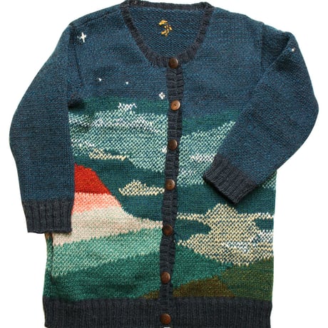『FUJIYAMA SWEATER 赤富士セーター』 ニュージーランドウール(メンズサイズ)