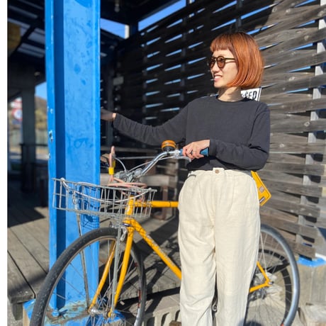 Ladys,kids『RELAX LONG-T BLACK』 Hemp o/cotton /unisex 中厚手250g