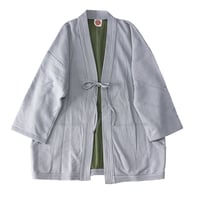 『ハッピーハオリ  HAPPY HAORI♪法被羽織』ライトグレーコットンスウェット