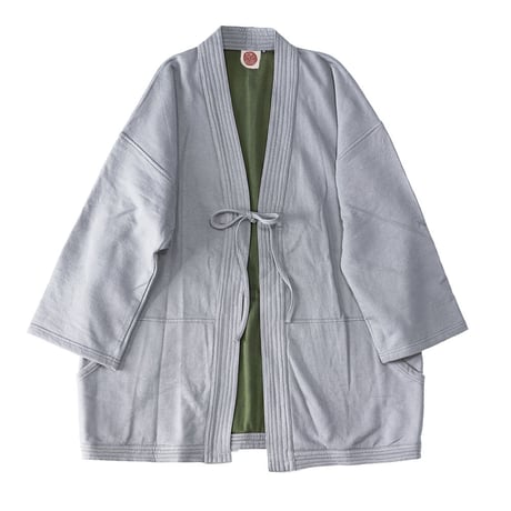 『ハッピーハオリ  HAPPY HAORI♪法被羽織』ライトグレーコットンスウェット