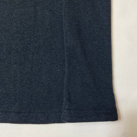 炭『HEAVY NORA T-shirts BLACK 』Hemp o/cotton unisex 中厚手250g