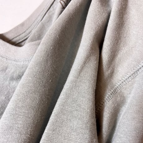 灰『RELAX LONG T』STONE Hemp o/cotton /Ladys,kids unisex　中薄手175g