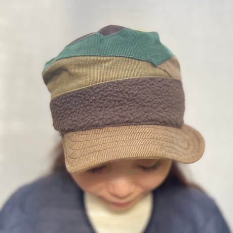 Pachwork corduroy cap