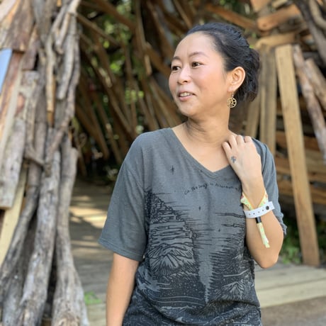『テッポーTシャツ オルタネイティヴ  新しい暮らし_地球と月』Hemp×オーガニックコットン