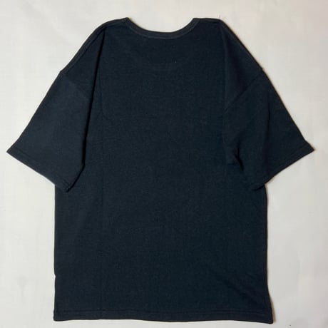 炭『HEAVY NORA T-shirts BLACK 』Hemp o/cotton unisex 中厚手250g