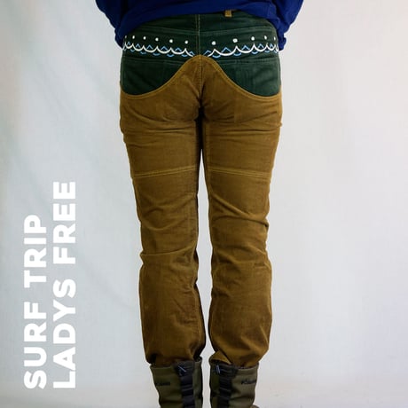 CATCH THE WAVE　Corduloy Pants Ladys Free