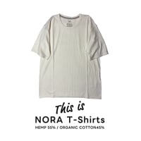 米『NORA T-shirts Natural 』Hemp o/cotton unisex 中薄手175g