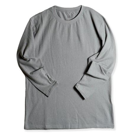 灰『RELAX LONG T』STONE Hemp o/cotton /Ladys,kids unisex　中薄手175g
