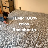 HEMP100% ベッドシーツ　セミダブルサイズ