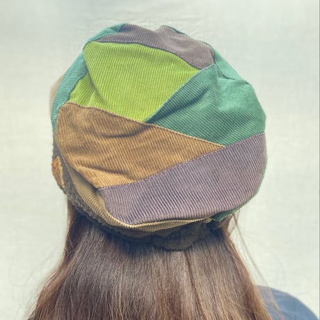 Pachwork corduroy cap