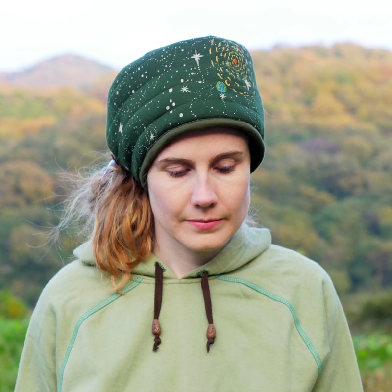 スタープリントネックウォーマー Star Print 宇宙星柄』ユニセックス