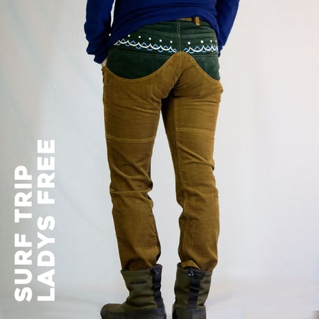 CATCH THE WAVE　Corduloy Pants Ladys Free