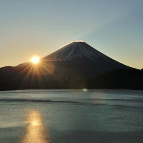 『ウッドへアゴム　富士山リスペクト』手彫り天然石