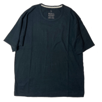 炭『NORA T-shirts BLACK 』Hemp o/cotton unisex 中薄手175g