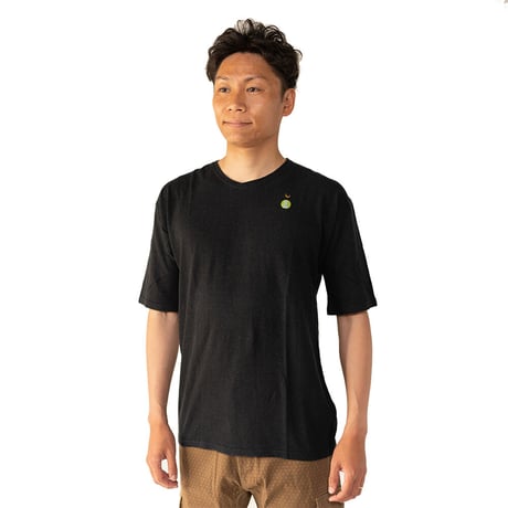『テッポーTシャツ 無地_地球と月』Hemp×オーガニックコットン