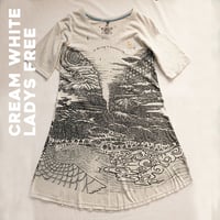 『テッポーショートワンピース オルタネイティヴ  新しい暮らし_地球と月』Hemp×オーガニックコットン (Cream White Hemp)