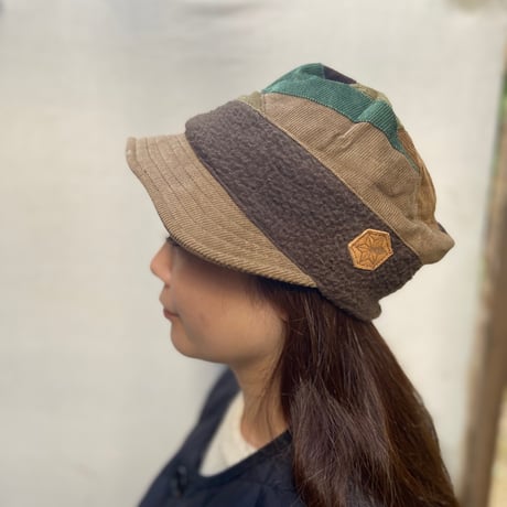 Pachwork corduroy cap