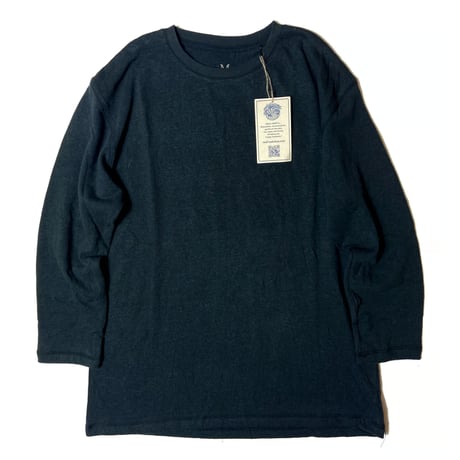 Ladys,kids『RELAX LONG-T BLACK』 Hemp o/cotton /unisex 中厚手250g