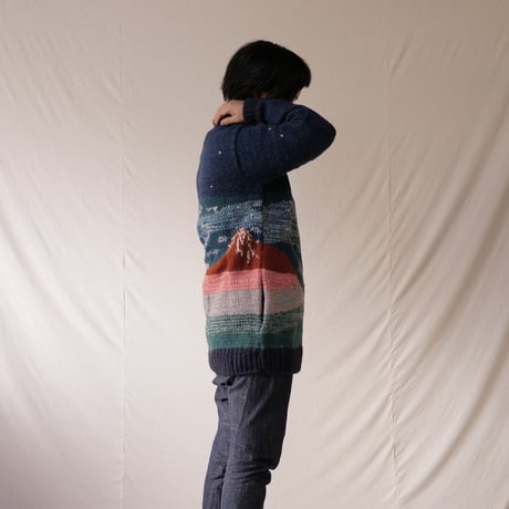 『FUJIYAMA SWEATER 赤富士セーター』 ニュージーランドウール(レディースサイズ)