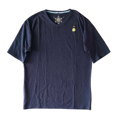『テッポーTシャツ 無地_地球と月』Hemp×オーガニックコットン