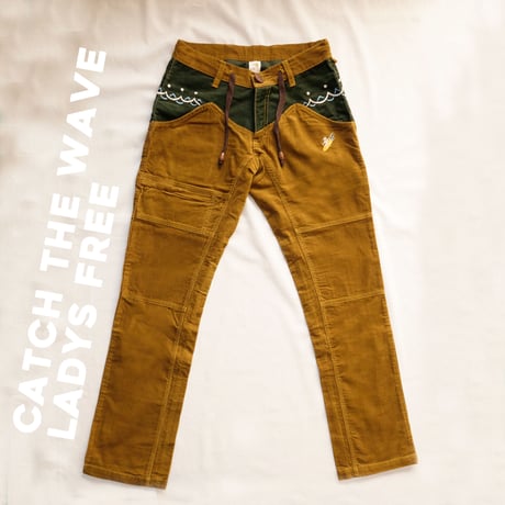 CATCH THE WAVE　Corduloy Pants Ladys Free