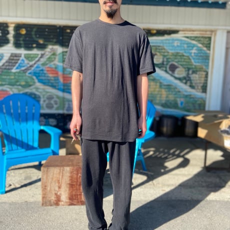 炭『RELAX HempT-shirts  BLACK』Hemp o/cotton unisex 中薄手175g