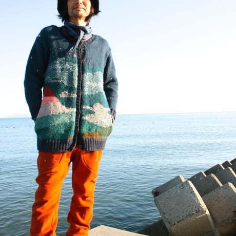 『FUJIYAMA SWEATER 赤富士セーター』 ニュージーランドウール(メンズサイズ)