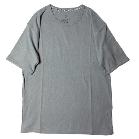 灰『NORA T-shirts STONE 』Hemp o/cotton unisex 中薄手175g