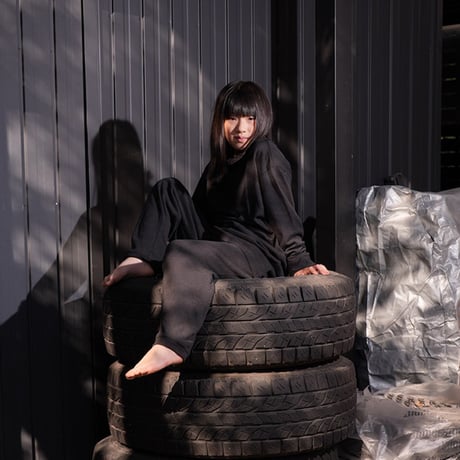 Ladys,kids『RELAX LONG-T BLACK』 Hemp o/cotton /unisex 中厚手250g