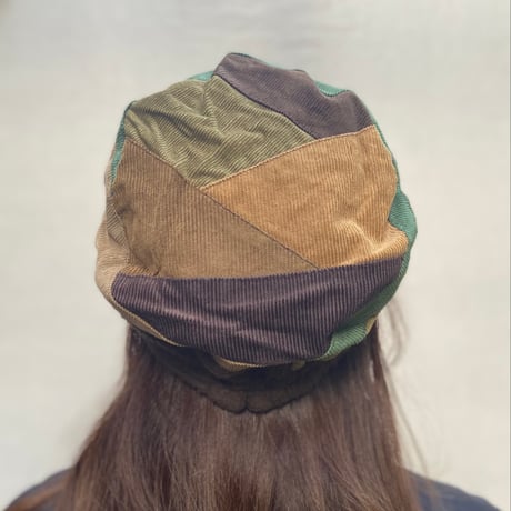 Pachwork corduroy cap