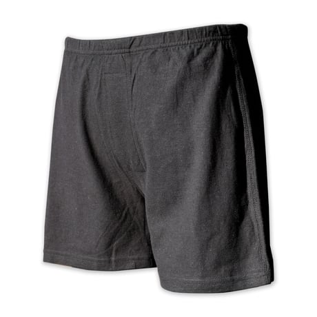 炭『Relax Boxer BLACK』 Hemp o/cotton /unisex　中薄手175g