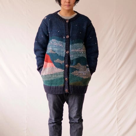 『FUJIYAMA SWEATER 赤富士セーター』 ニュージーランドウール(レディースサイズ)