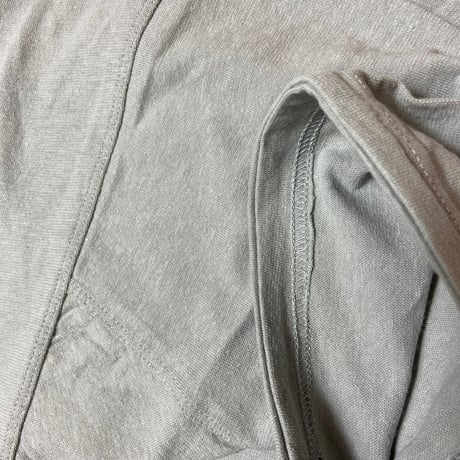 灰『NORA T-shirts STONE 』Hemp o/cotton unisex 中薄手175g