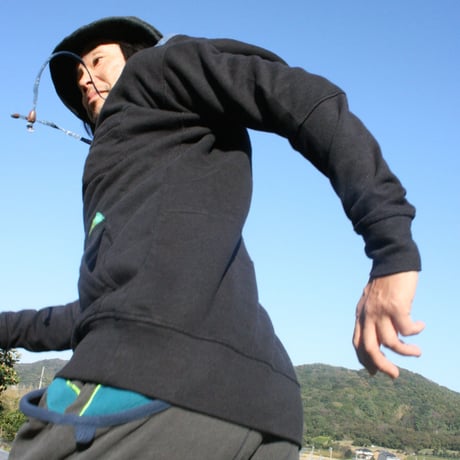 『ニンジャパーカー』 Hemp×オーガニックコットンフリース 新素材 プルオーバーパーカ