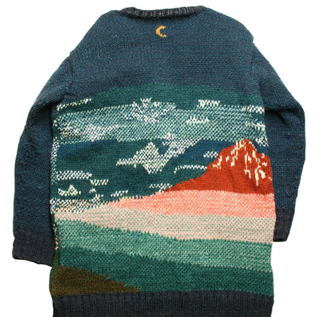 『FUJIYAMA SWEATER 赤富士セーター』 ニュージーランドウール(メンズサイズ)
