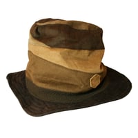 Pachwork corduroy hat long