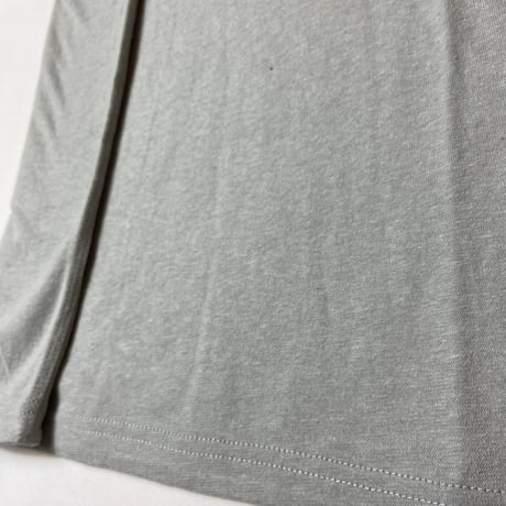 灰『NORA T-shirts STONE 』Hemp o/cotton unisex 中薄手175g