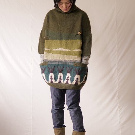 『PANORAMA  SWEATER パノラマセーター TIPI』ニュージーランドウール