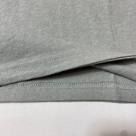 灰『NORA T-shirts STONE 』Hemp o/cotton unisex 中薄手175g